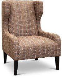 Contemporary Tuscan Red Accent Chair - Pia