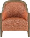 Contemporary Spice Orange Accent Chair - Wesport