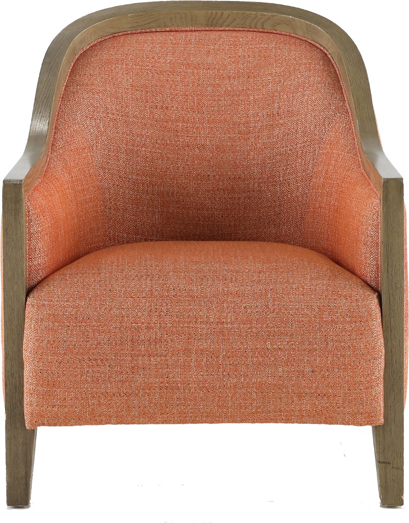 Contemporary Spice Orange Accent Chair Wesport