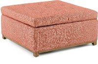 Contemporary Spice Orange Storage Ottoman - Wesport-2