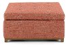 Contemporary Spice Orange Storage Ottoman - Westport