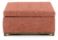 Contemporary Spice Orange Storage Ottoman - Westport