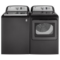KIT GE Top Load Washer and Dryer Laundry Set - Diamond Gray Electric