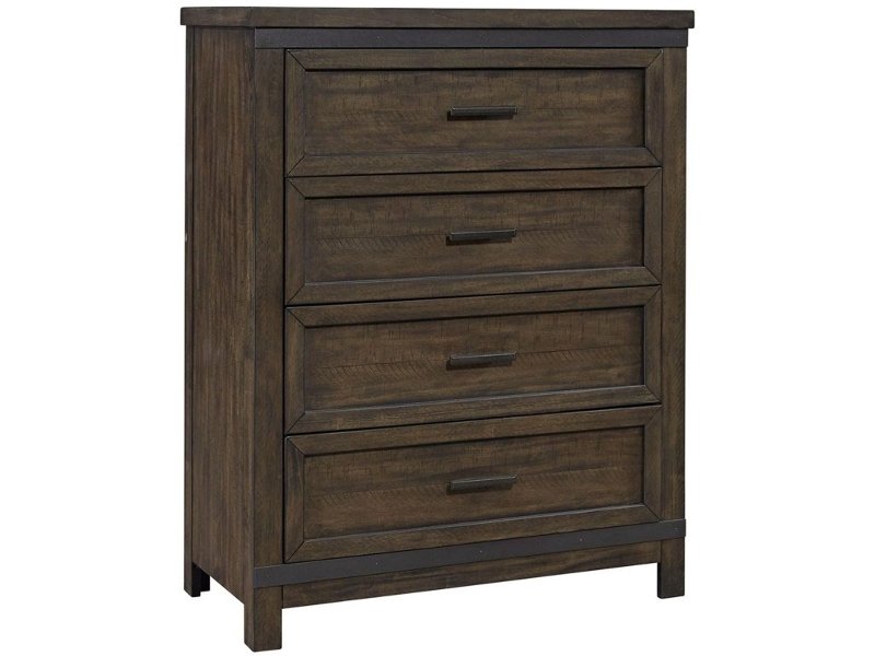 Rustic Gray Chest Of Drawers Thornwood Hills