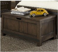 Industrial Rustic Gray Toy Chest Bench - Thornwood Hills