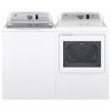 KIT GE Top Load Washer and Front Load Gas Laundry Pair - White