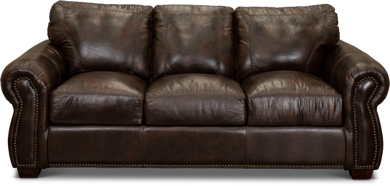 Traditional Brown Leather Sofa Bed Moles Rc Willey Furniture Traditional Brown Leather Sofa Bed Moles