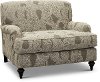 Traditional Putty Gray and Cream Chair - Turnberry