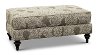 Traditional Putty Gray and Cream Ottoman - Turnberry