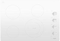 WCE55US0HW Whirlpool 30 Inch Smooth Electric Cooktop - White