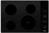 WCE55US0HS Whirlpool 30 Inch Smooth Electric Cooktop - Black