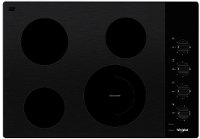 WCE55US0HS Whirlpool 30 Inch Smooth Electric Cooktop - Black