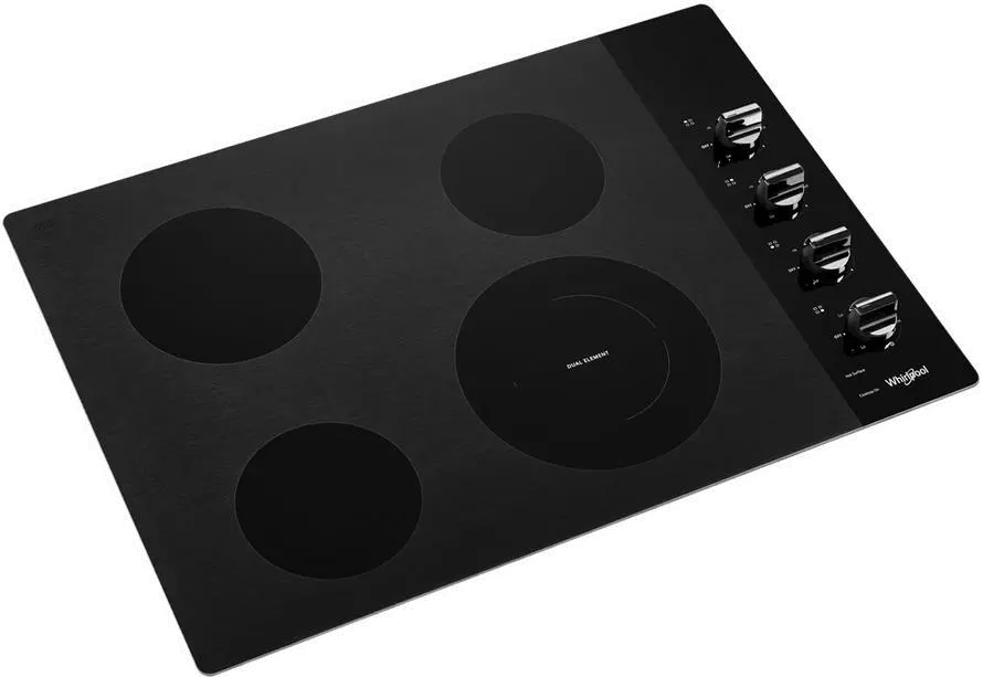 WCE55US0HS Whirlpool 30 Inch Smooth Electric Cooktop - Black-4