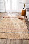 5 x 8 Medium Natural Jute Area Rug - Naturals-2