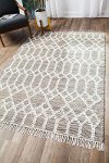 5 x 7 Medium Beige and Ivory Area Rug - Naturals-3