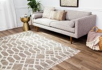 8 x 10 Large Beige and Ivory Area Rug - Naturals-4