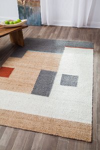 8 x 10 Large Natural, Ivory and Gray Area Rug - Naturals-2