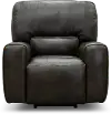 Madrid Charcoal Gray Leather-Match Power Recliner