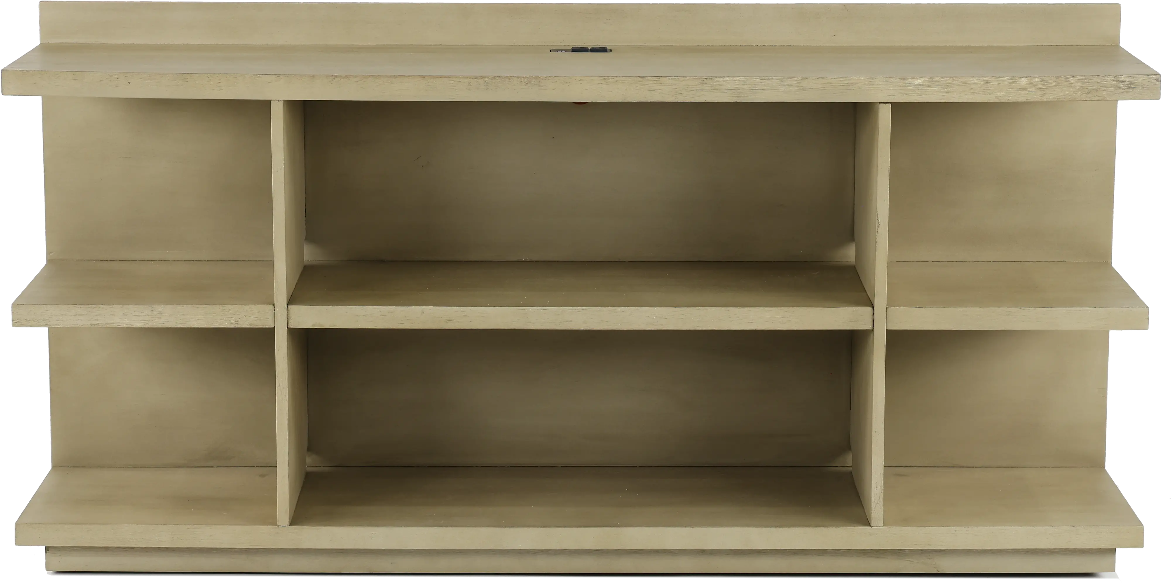 Perspectives Weathered Brown Peninsula Bookcase-1