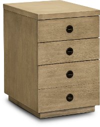 Weathered Brown File Cabinet - File Cabinet