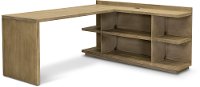 Weathered Brown L-Shaped Desk - Perspectives-2
