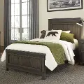 759/THORNWOOD-BED3/3 Thornwood Hills Gray Twin Bed