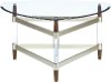 Clearance Contemporary Glass Top Coffee Table - Michigan Ave.