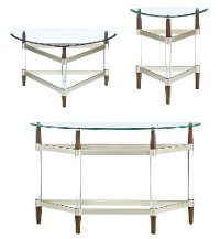 Contemporary Glass Top Coffee Table - Michigan Ave.-2