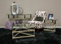 Contemporary Glass Top Coffee Table - Michigan Ave.-3