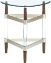 Contemporary Glass Top End Table - Michigan Ave.