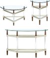 Contemporary Glass Top Sofa Table - Michigan Ave.-2