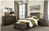 Industrial Rustic Gray 4 Piece Twin Bedroom Set - Thornwood Hills