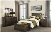 Industrial Rustic Gray 4 Piece Full Bedroom Set - Thornwood Hills