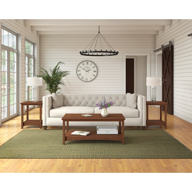 Light Cherry Brown Living Room Table Set - Buena Vista | RC Willey ... Light Cherry Brown Living Room Table Set - Buena Vista | RC Willey ...