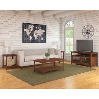 Light Cherry Brown Living Room Furniture Set - Buena Vista