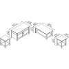 Light Cherry Brown Living Room Furniture Set - Buena Vista-6