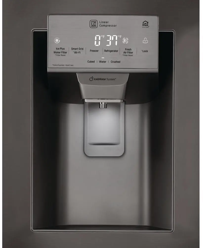 LFXS26973D LG 26.2 cu ft French Door Refrigerator - Black Stainless Steel-4