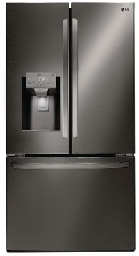 LFXS26973D LG 26.2 cu. ft. French Door Smart Refrigerator - 36 Inch Black Stainless Steel