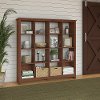 Light Cherry Brown 16 Cube Transitional Bookshelf - Buena Vista