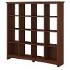 Light Cherry Brown 16 Cube Transitional Bookshelf - Buena Vista-2