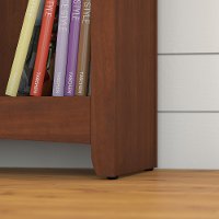 Light Cherry Brown 16 Cube Transitional Bookshelf - Buena Vista-4