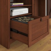 Light Cherry Brown Corner Desk - Buena Vista-3