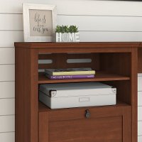 Light Cherry Brown Corner Desk - Buena Vista-4