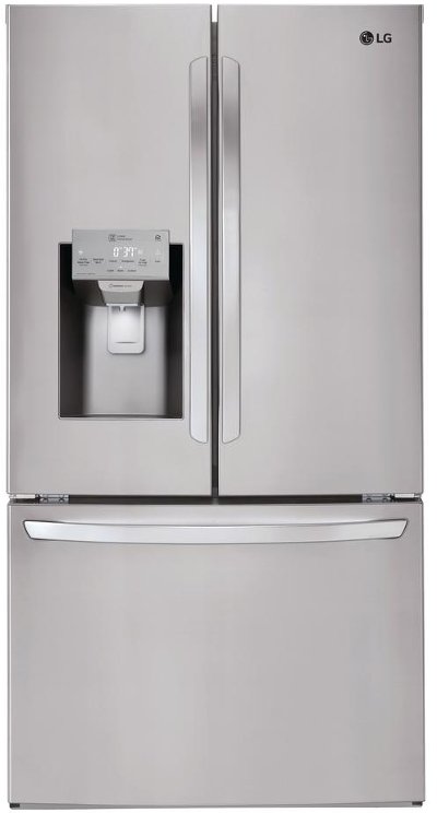 LFXS26973S LG French Door Refrigerator - 36 Inch Stainless Steel