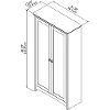 Light Cherry Brown Tall Storage Cabinet - Buena Vista-6