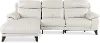 Venice White Leather-Match Power Reclining Sofa with Left-arm Facing Chaise