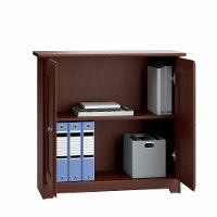 Harvest Cherry Small Storage Cabinet with Doors - Cabot -3
