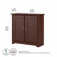 Harvest Cherry Small Storage Cabinet with Doors - Cabot -5