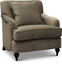 Traditional Granite Gray Accent Chair - Turnberry