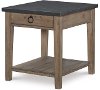 Modern Metal Top End Table - Monteverdi